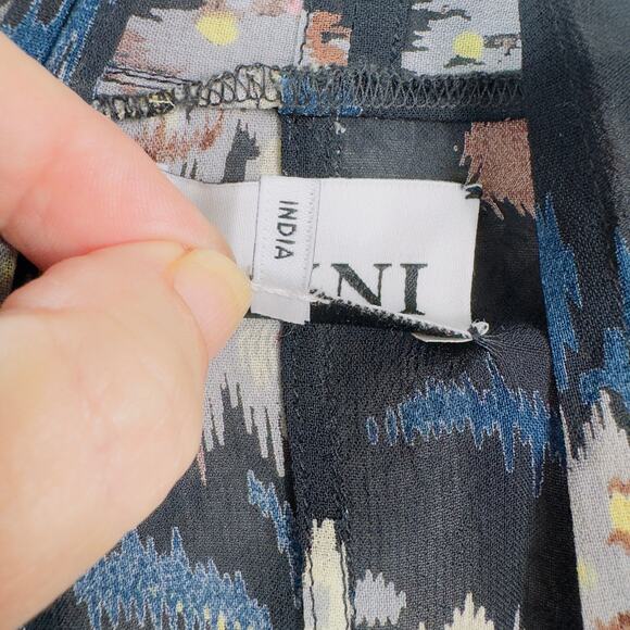 Ganni Blue Floral Kimono Size XS - Picture 8 of 10